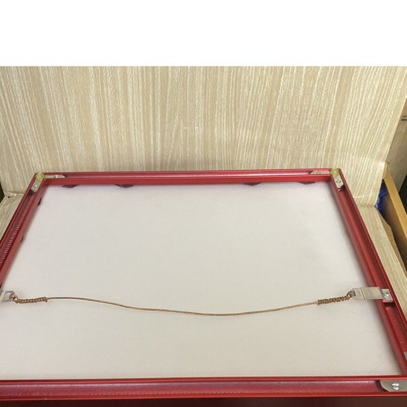 Framed Needlepoint Art Peanuts Schroeder & Lucy 12x12 2009 Metal Frame - Picture 5 of 7